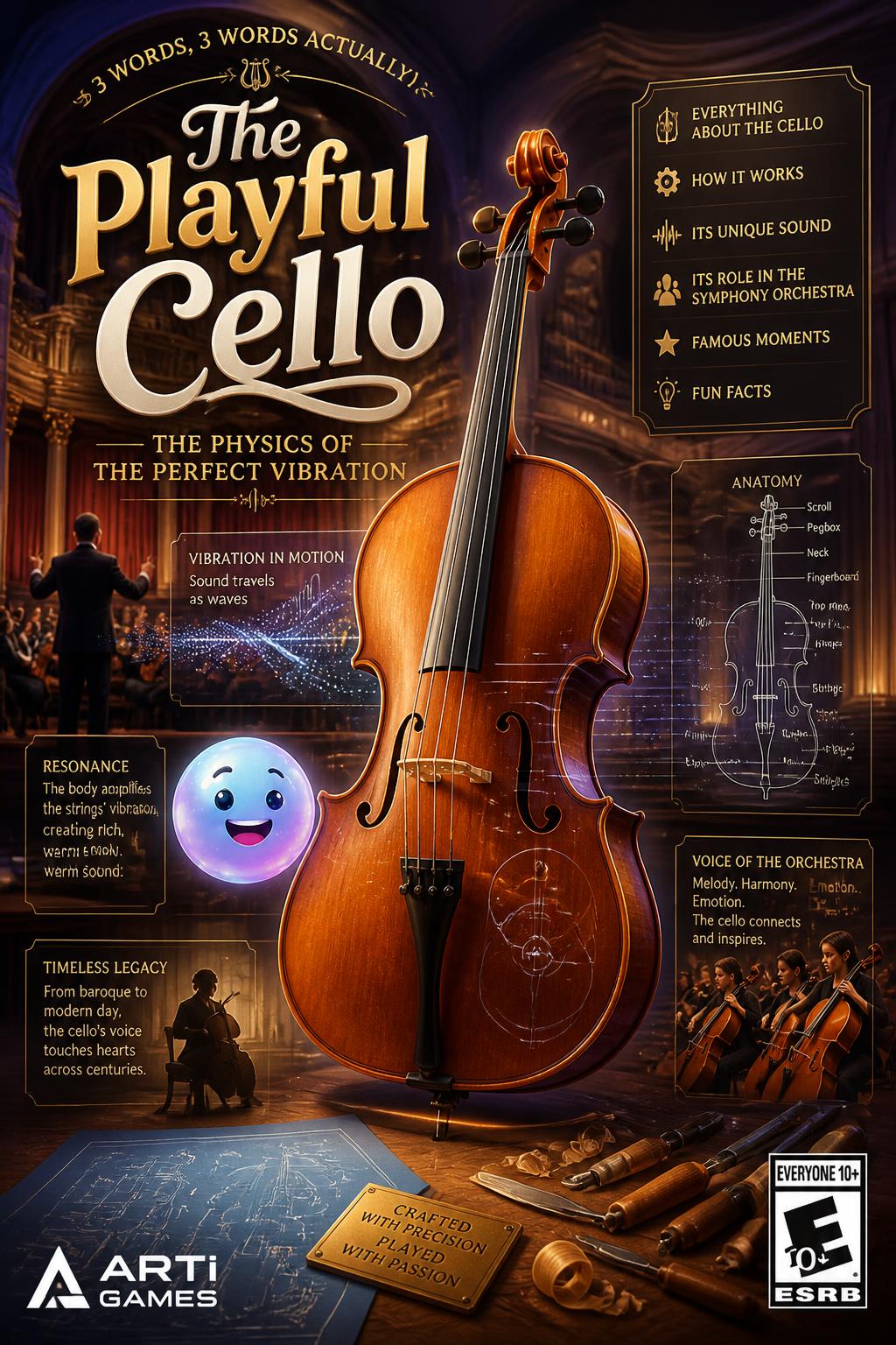 3 words, 3 words actually).
        *   The Playful Cello