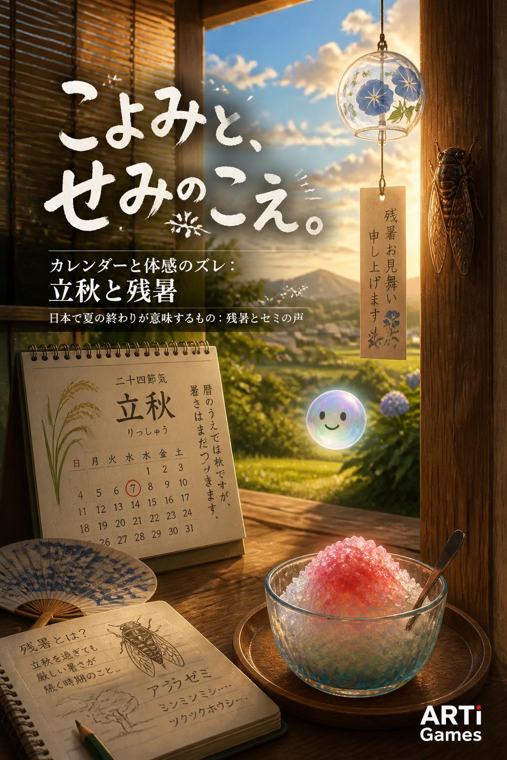 こよみと、せみのこえ。
