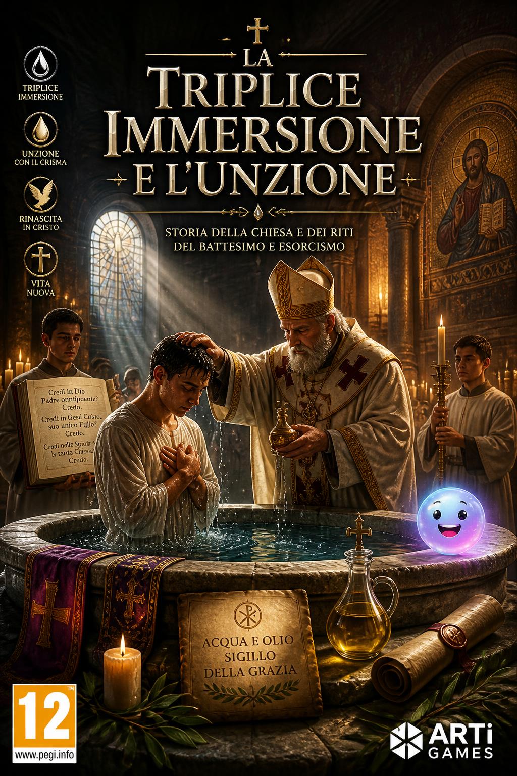 La triplice immersione e l'unzione