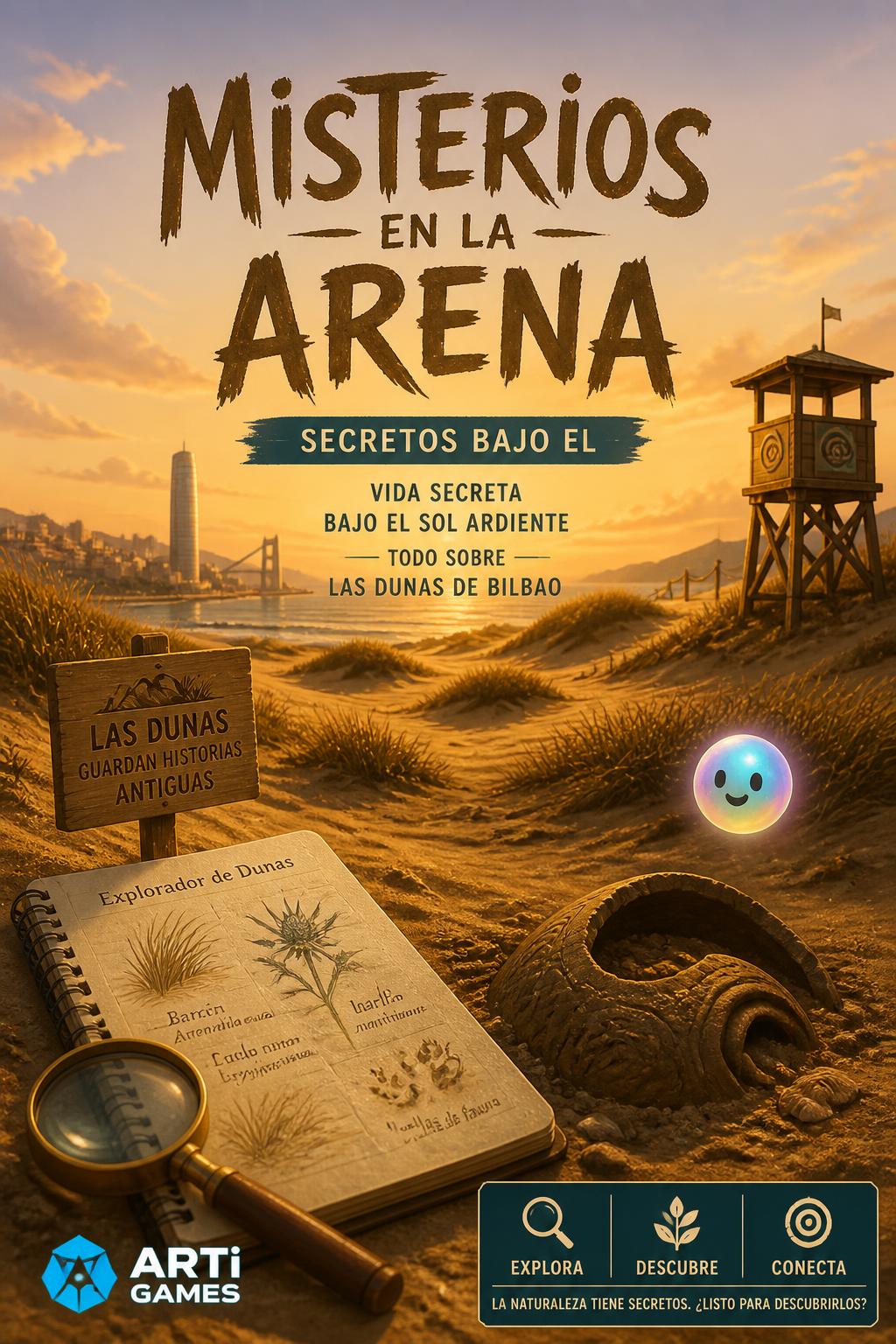 *Misterios en la Arena* (Playful)
    *   *Secretos Bajo el