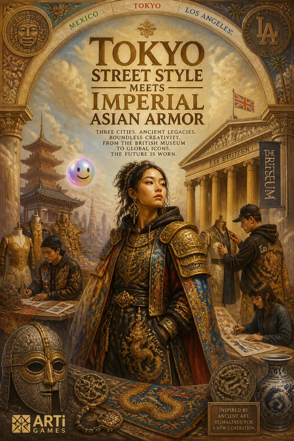 Tokyo street style meets imperial Asian armor