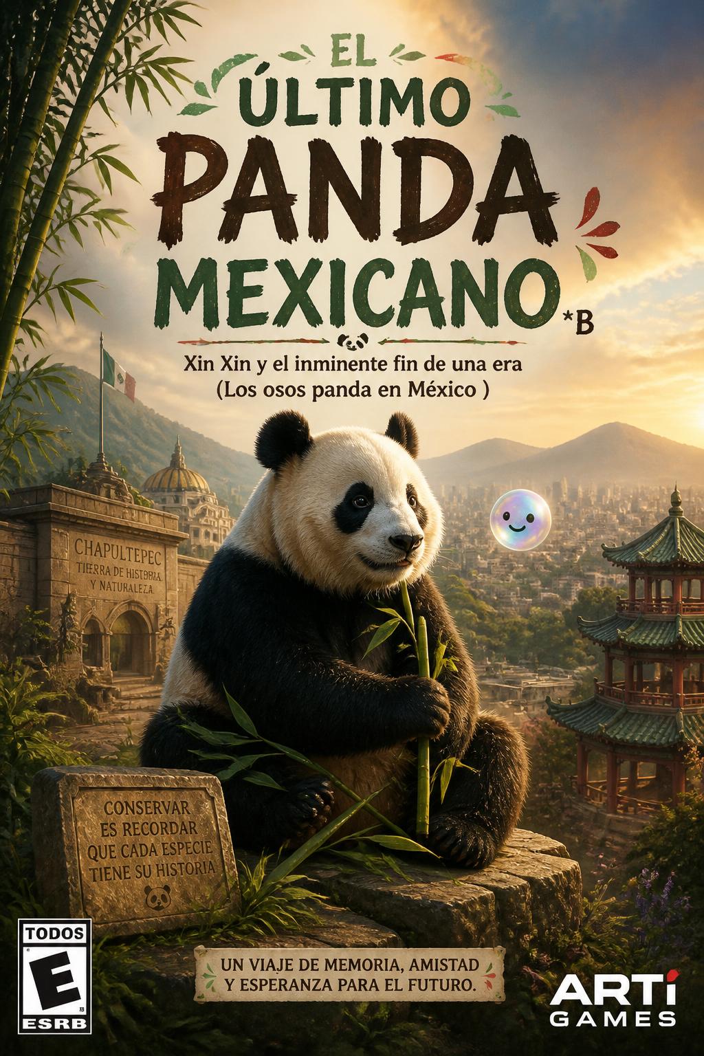 El último panda mexicano* (Descriptive, 4 words)
    *   *B