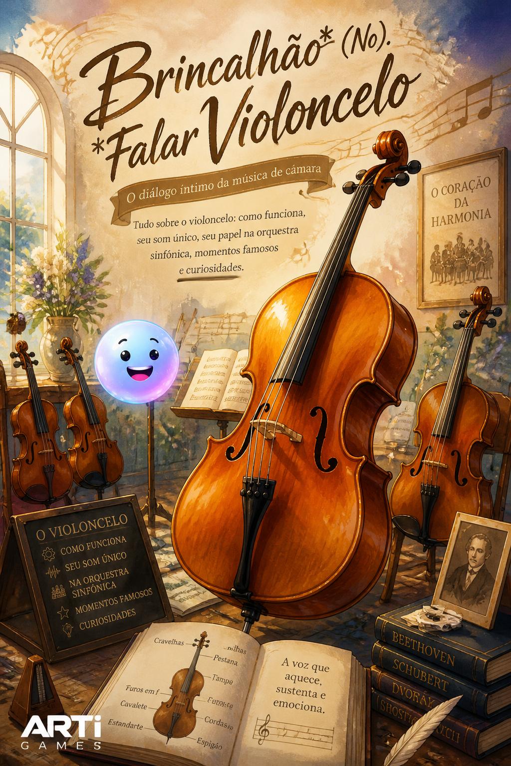 Brincalhão* (No).
    *   *Falar Violoncelo