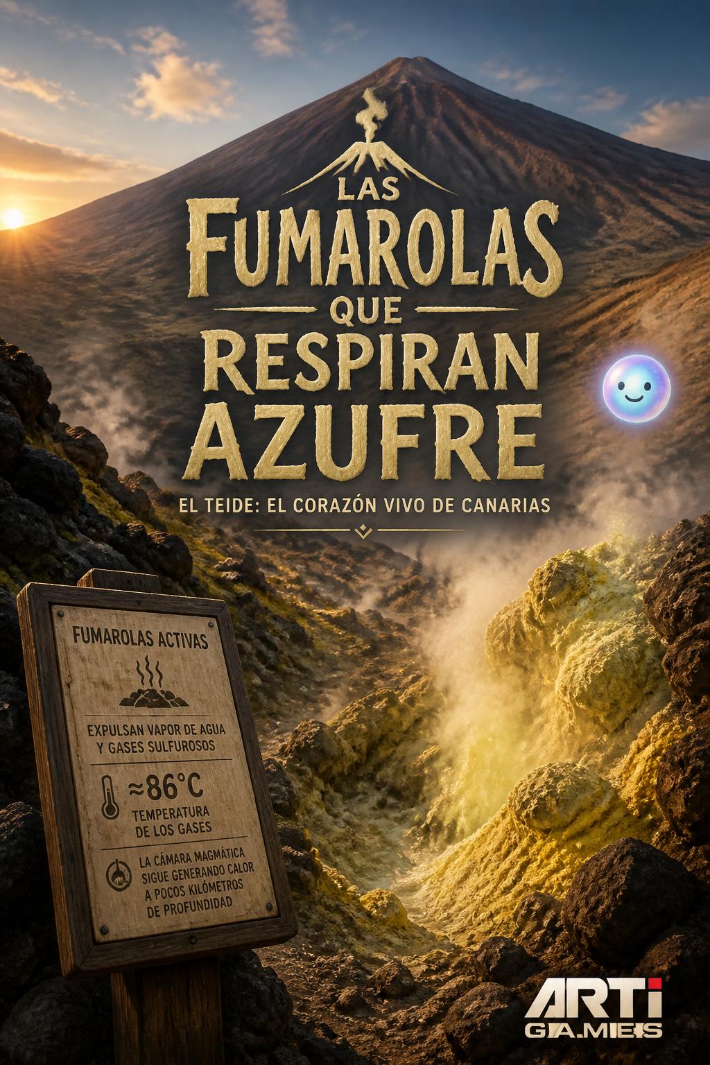 Las fumarolas que respiran azufre