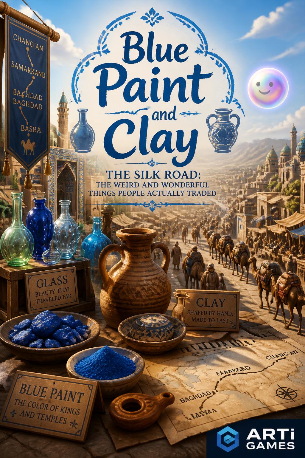 **Blue Paint and Clay