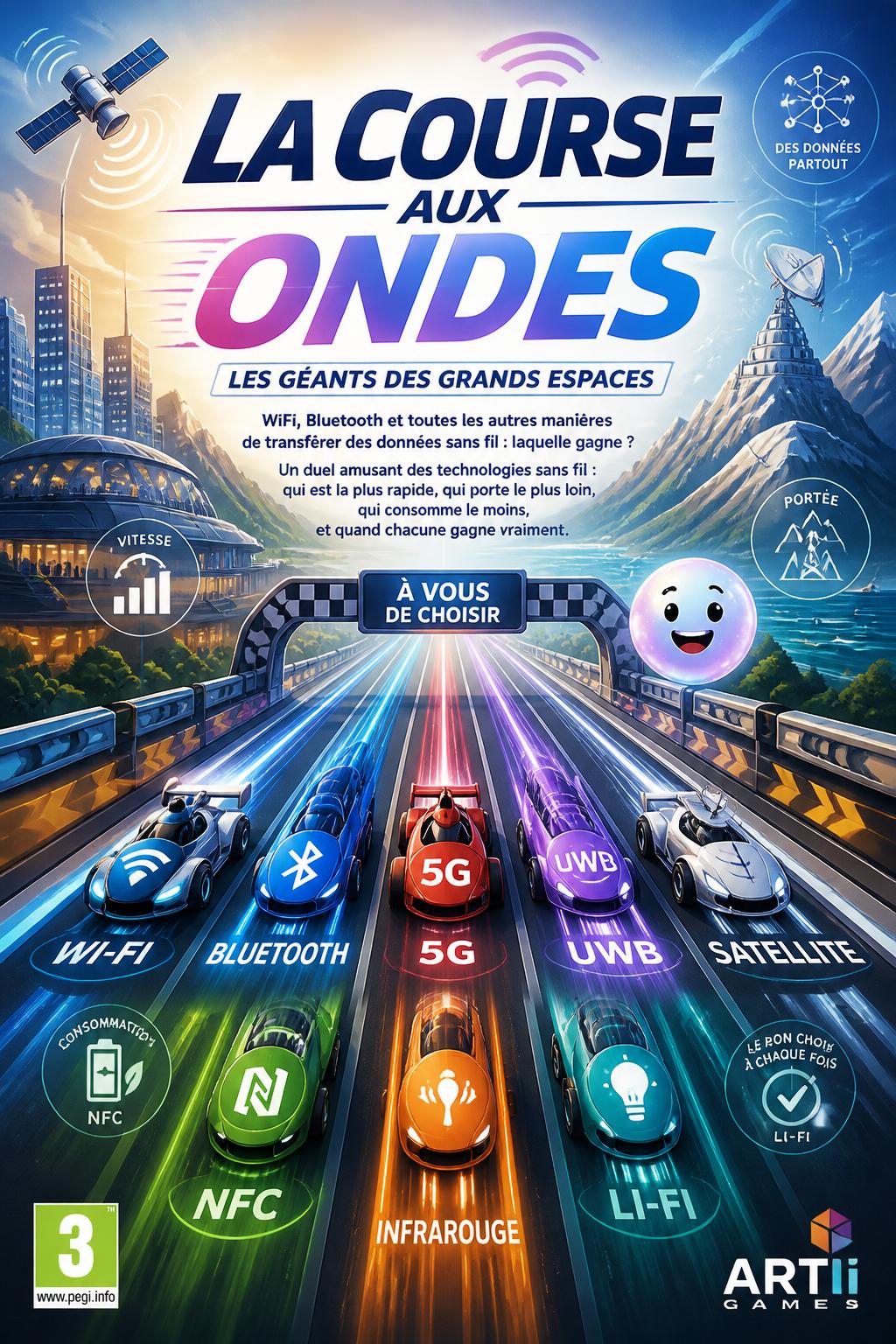 3 words)
* La Course aux Ondes (The Wave Race)
