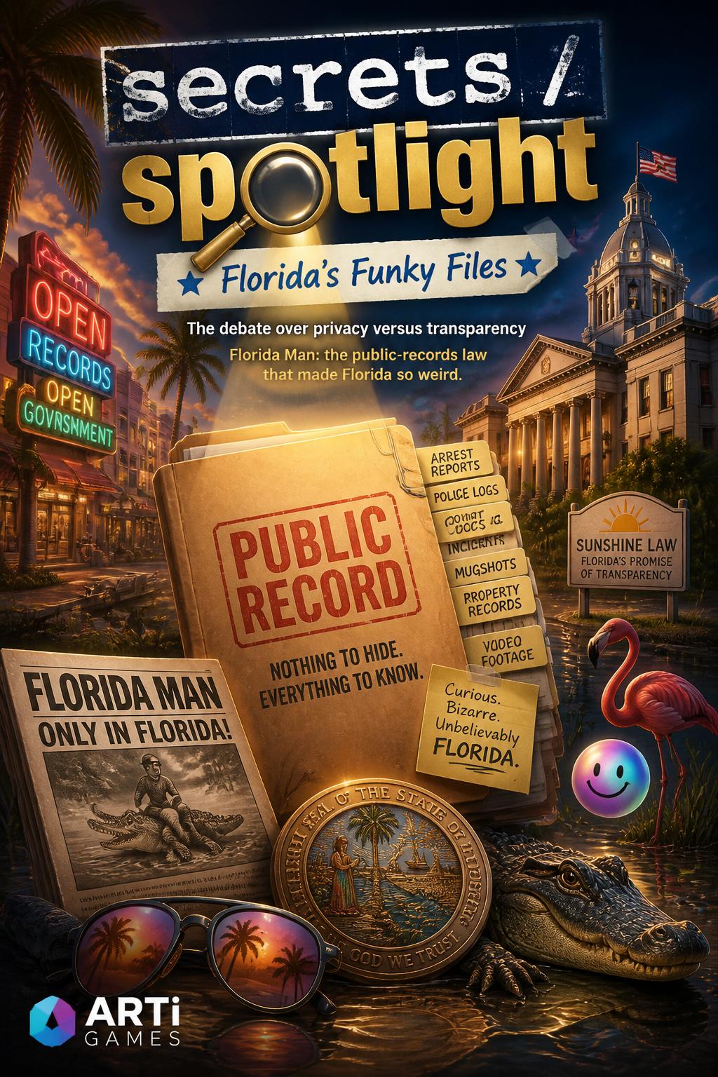 secrets / spotlight*
* *Florida's Funky Files*
*