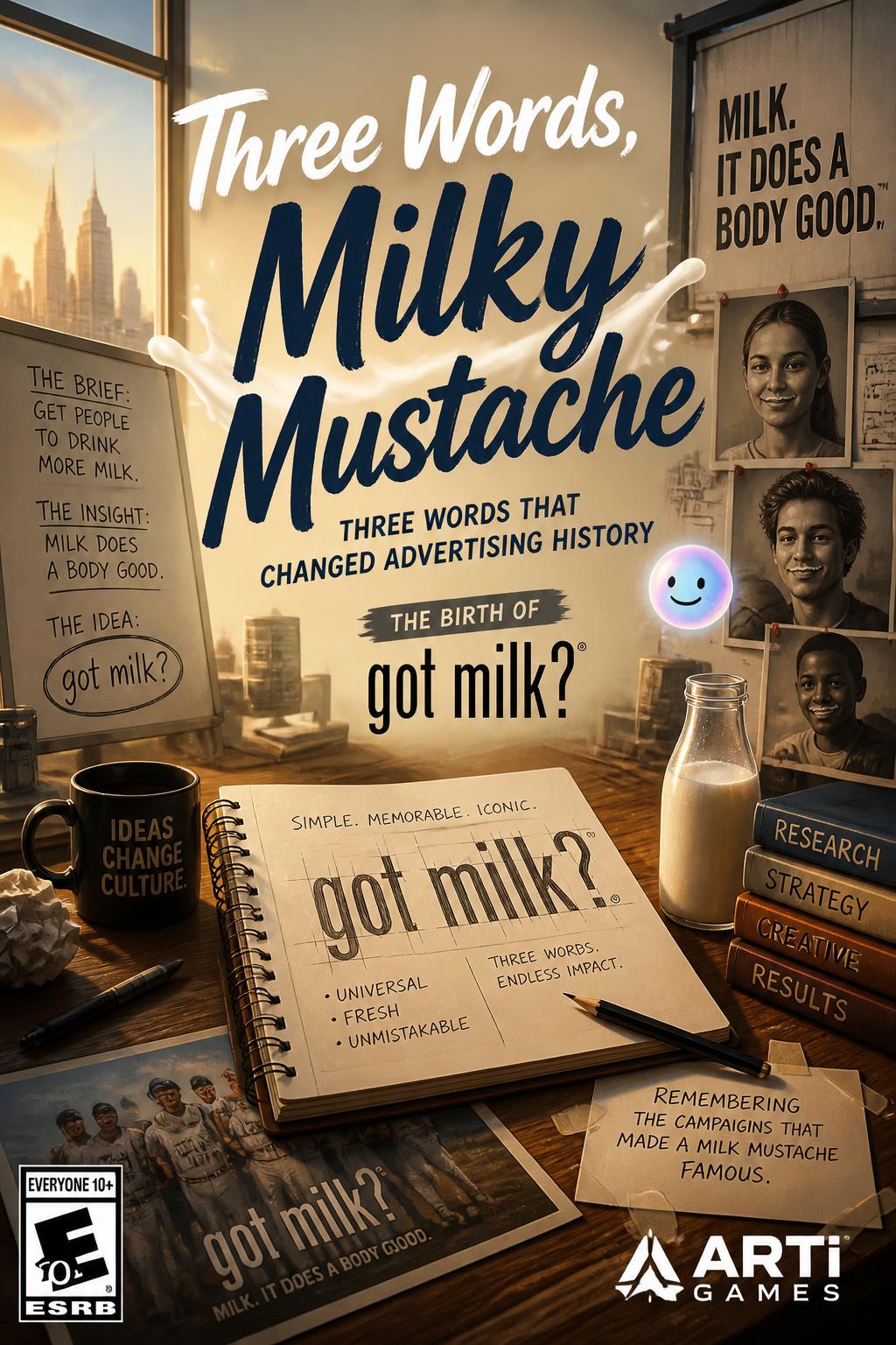 Three Words, Milky Mustache