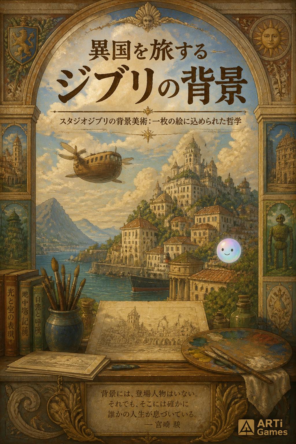 異国を旅するジブリの背景