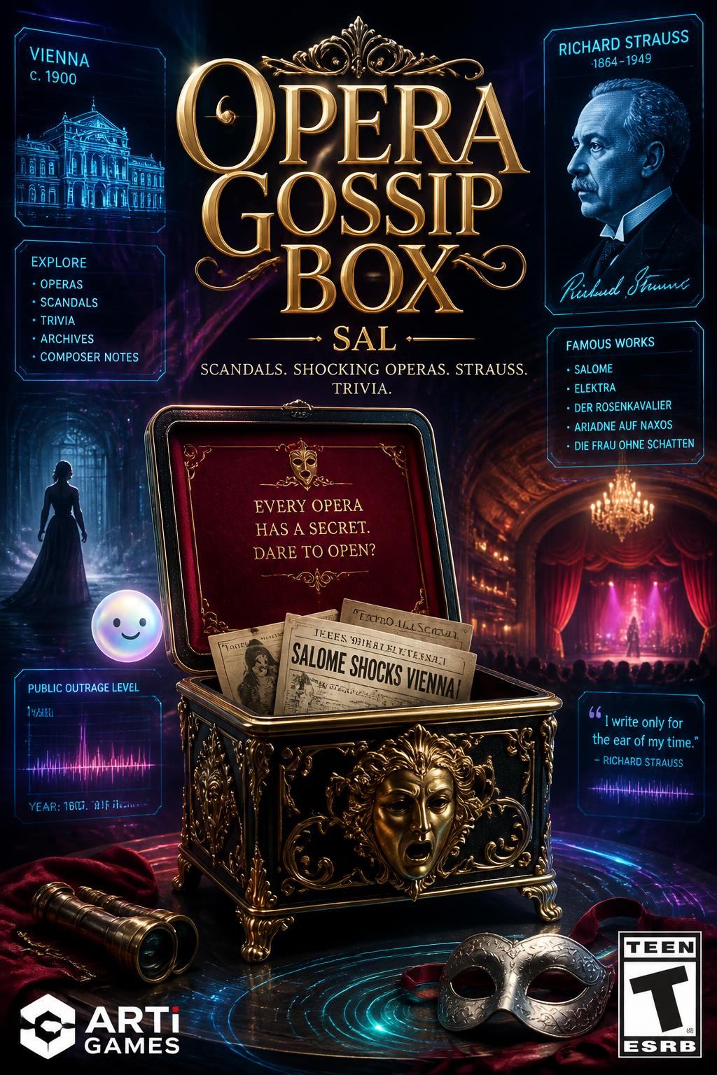 Opera Gossip Box (3 words) - Maybe too generic.
    *   Sal