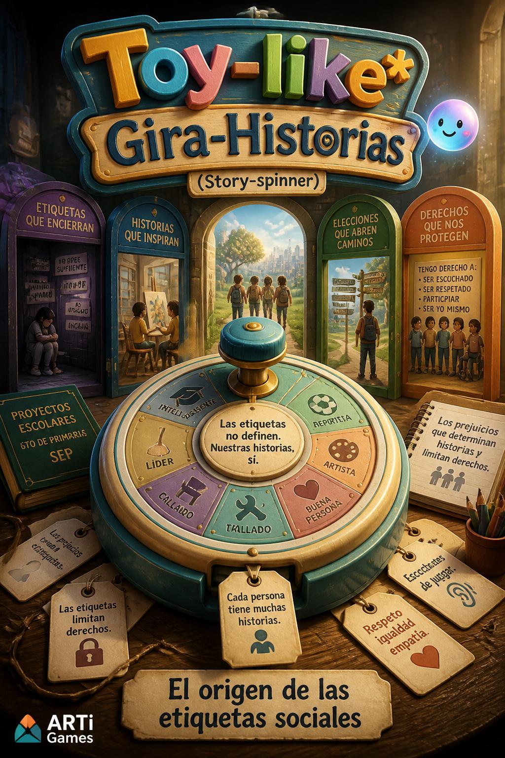 Toy-like*
* Gira-Historias (Story-spinner)
