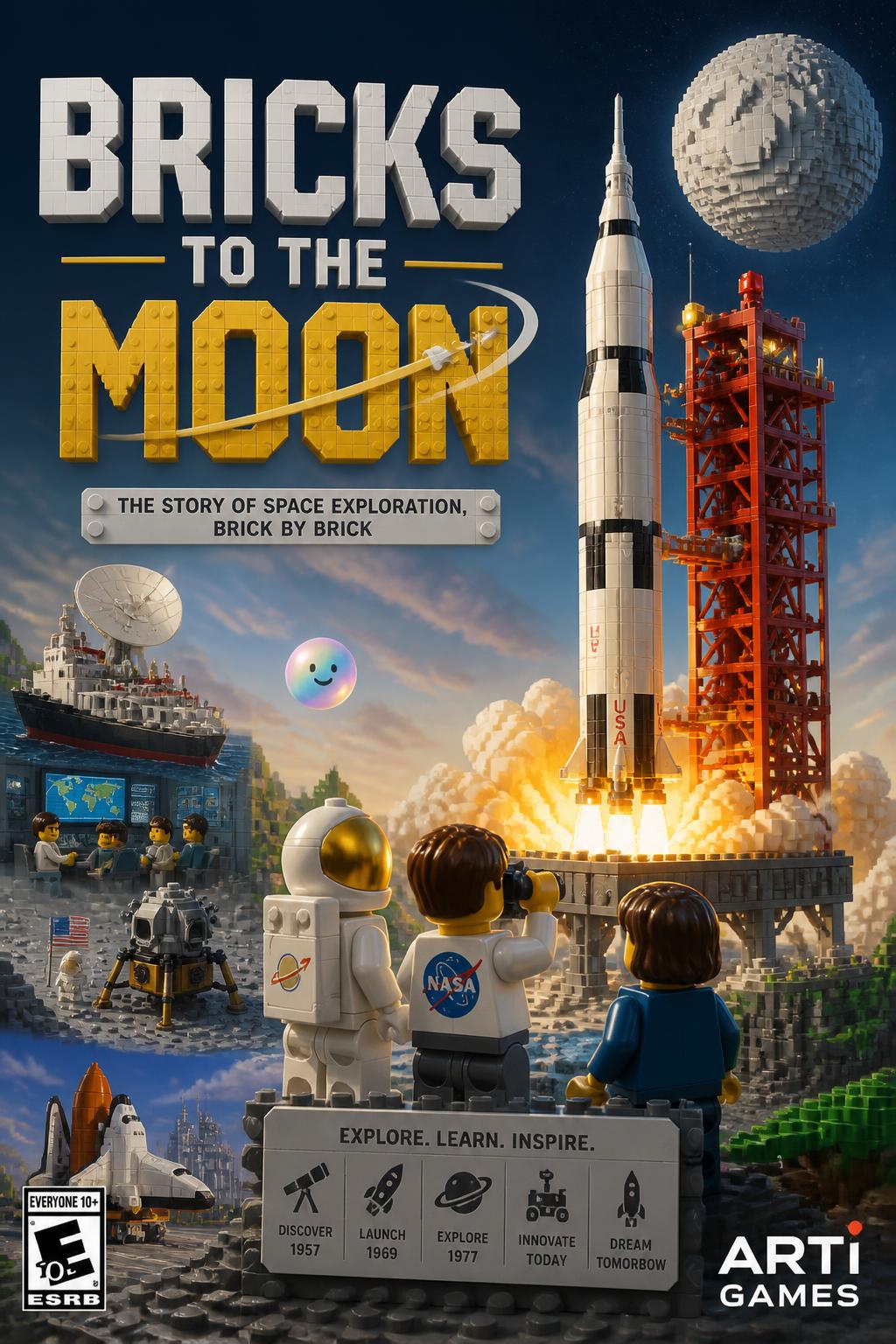 Bricks to the Moon