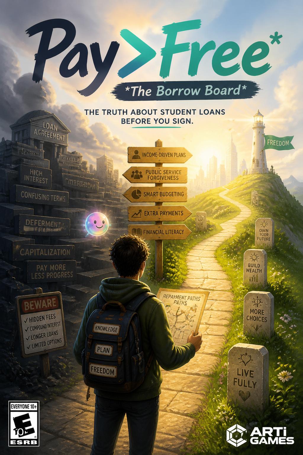 Pay>Free* (not words)
    *   *The Borrow Board*