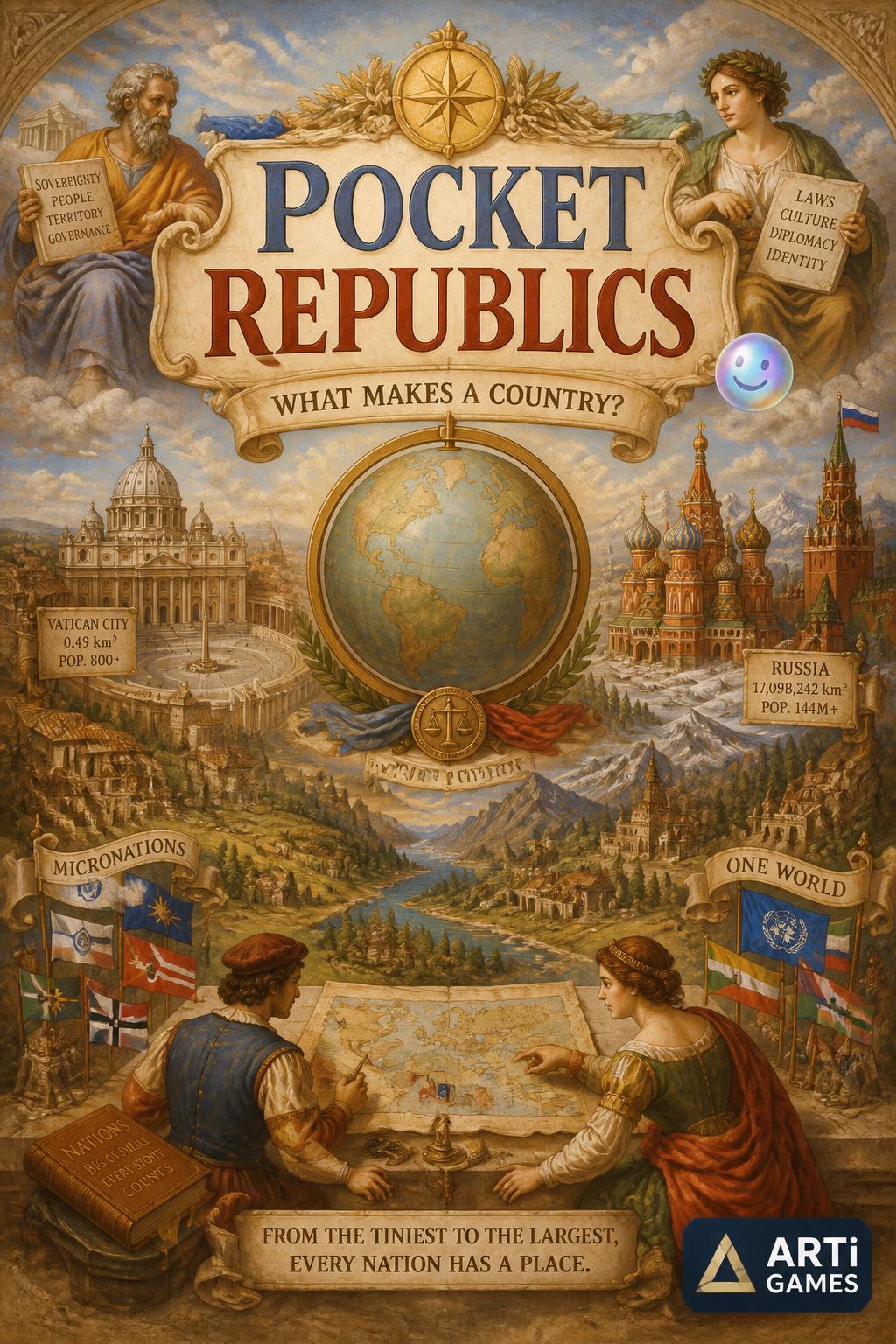 Pocket Republics (Catchy, playful, 2 words)
    *