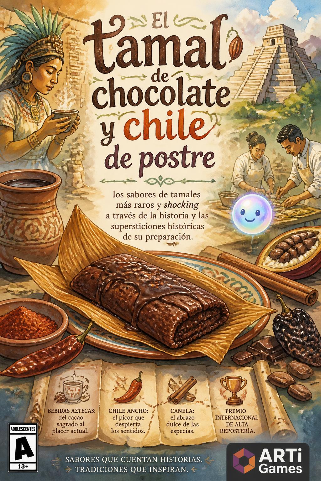 El tamal de chocolate y chile de postre