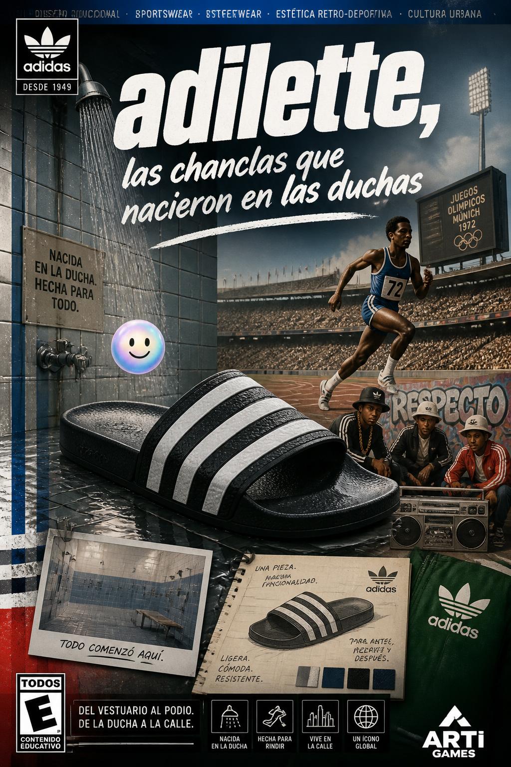 Adilette, las chanclas que nacieron en las duchas