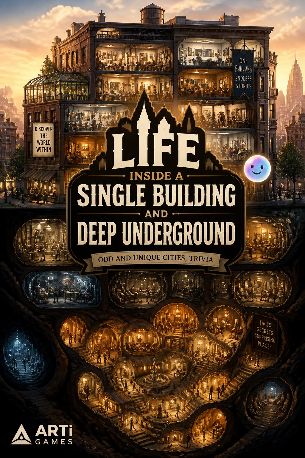 Life inside a single building and deep underground