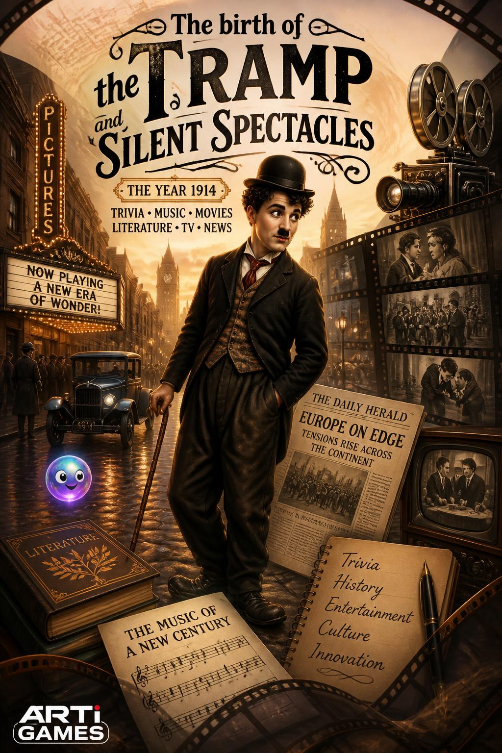 The birth of the Tramp and silent spectacles