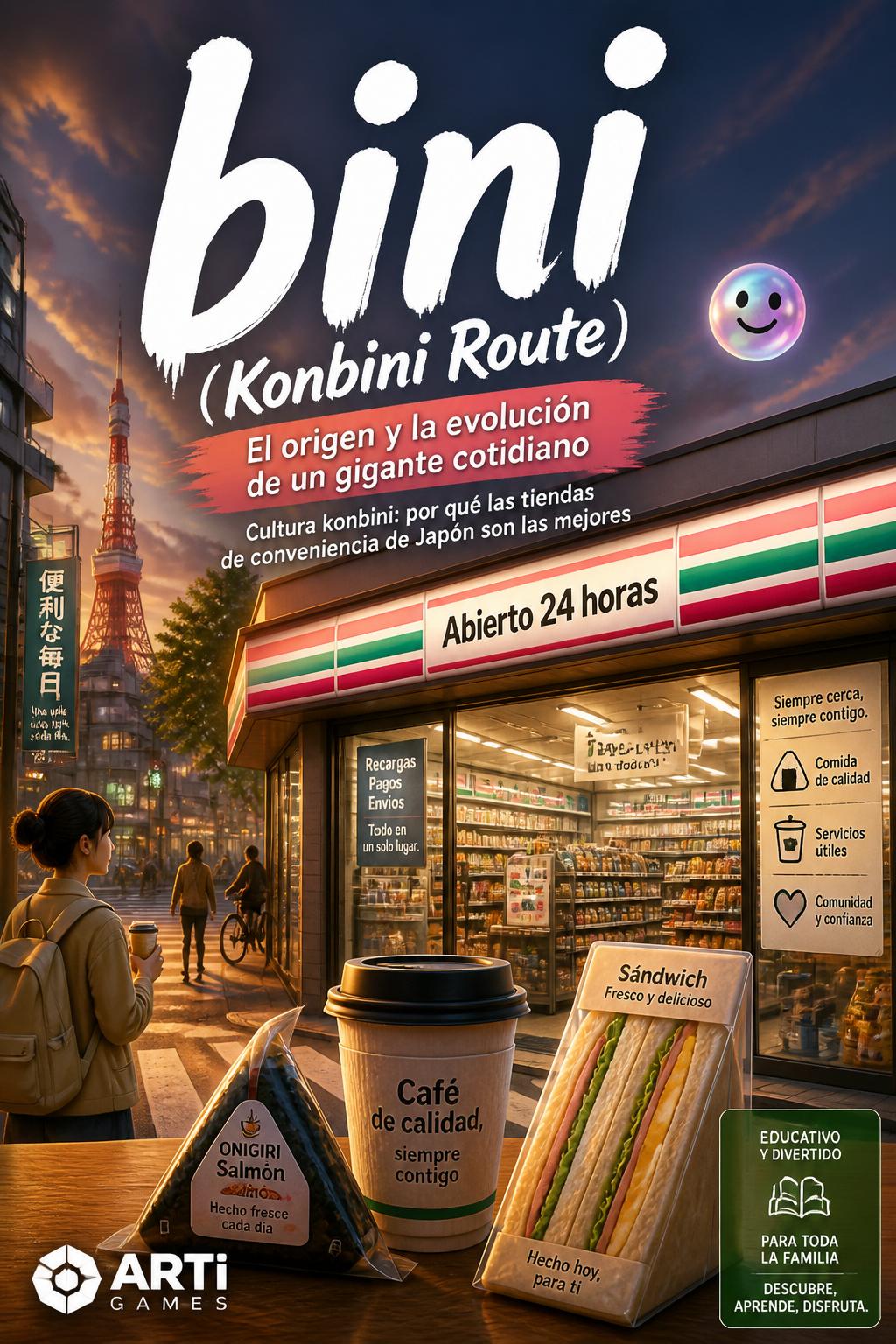 bini (Konbini Route) - 3 words.

4.  **Selecting