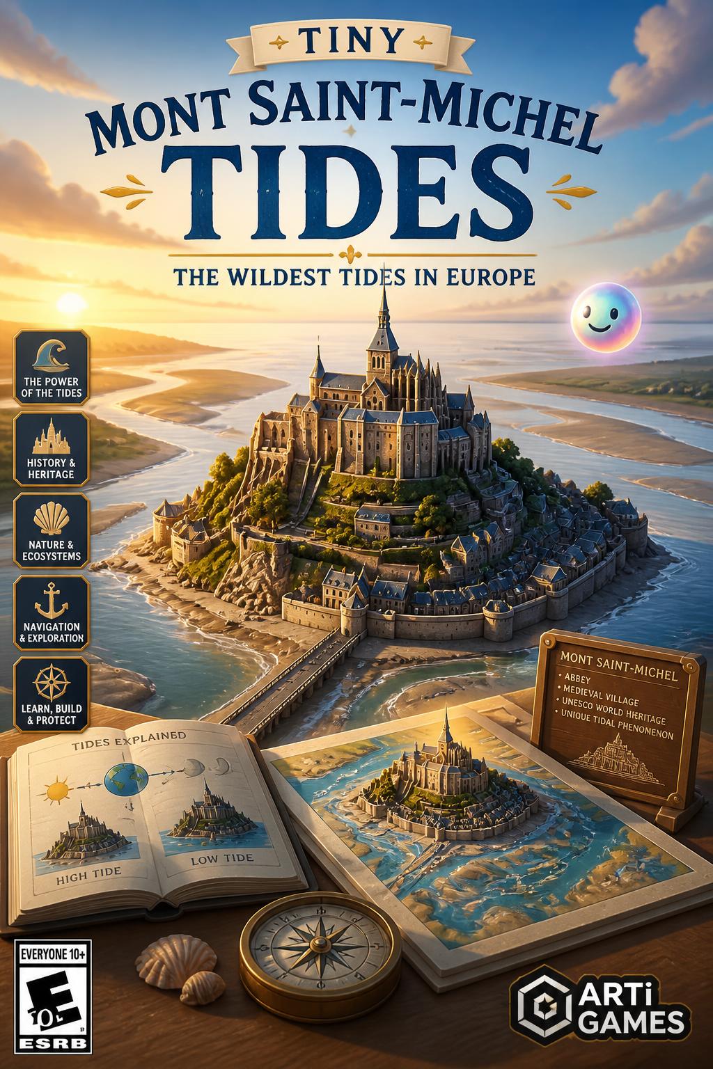 Tiny Mont Saint-Michel Tides