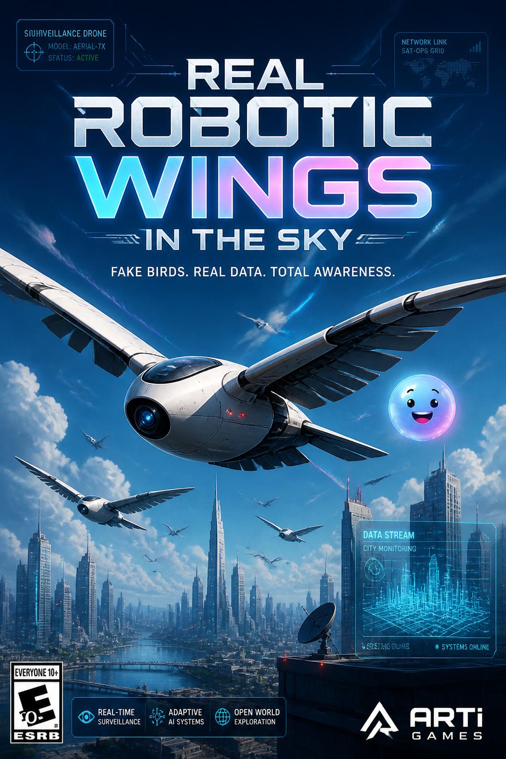 Real robotic wings in the sky