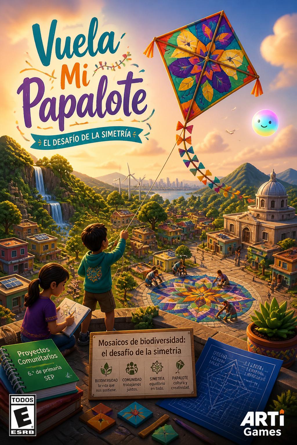 Vuela Mi Papalote (Fly my kite) - 3 words. Playful