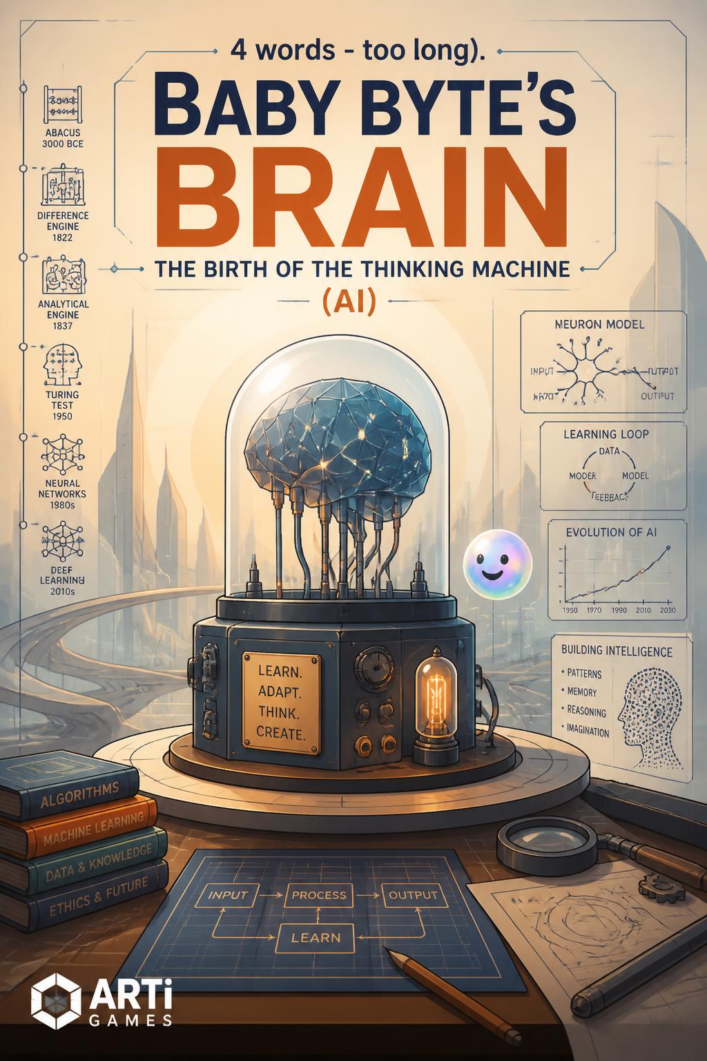 4 words - too long). Baby Byte's Brain (3 words).