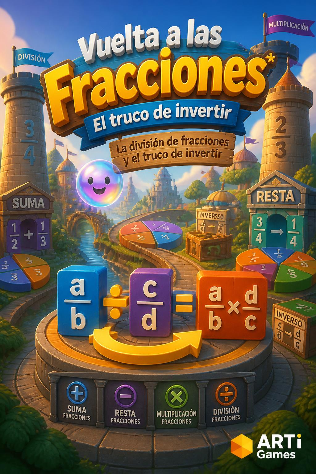Vuelta a las Fracciones* (Turn to the fractions) - 4 words.
