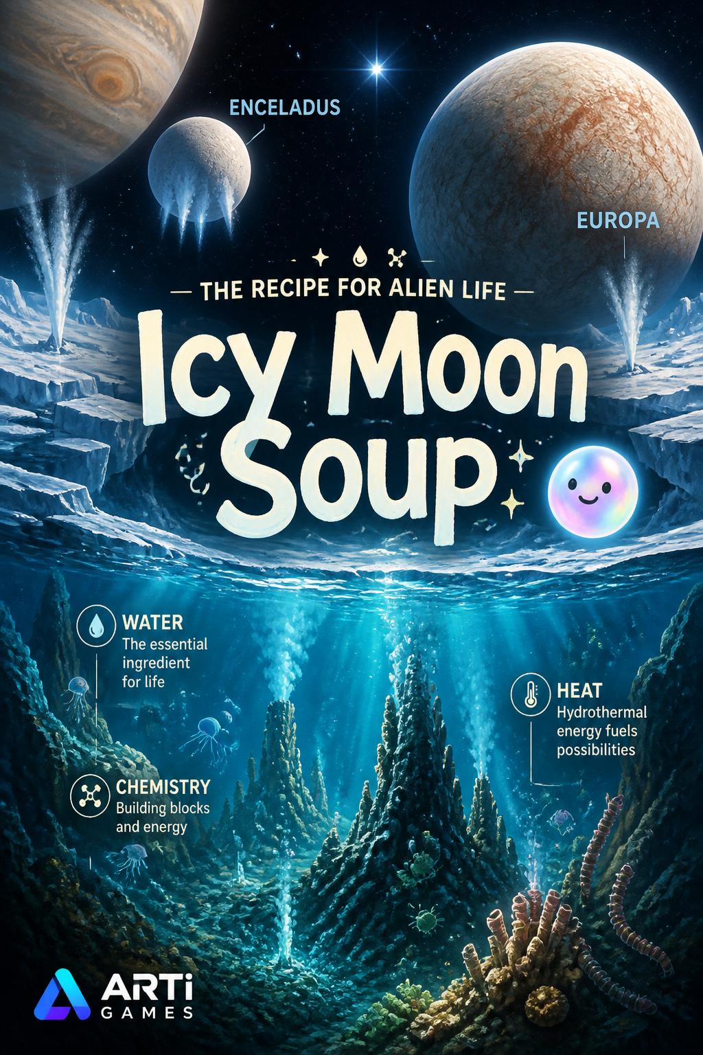Icy Moon Soup (3 words) - Simple, cute.
    *   