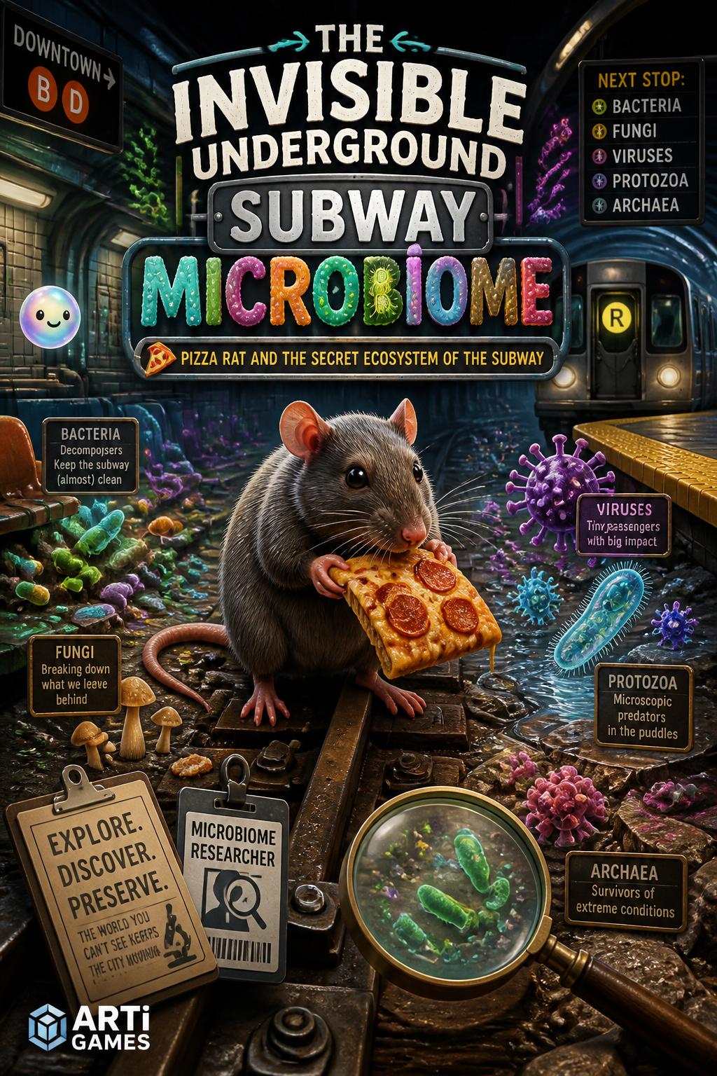 The invisible underground subway microbiome