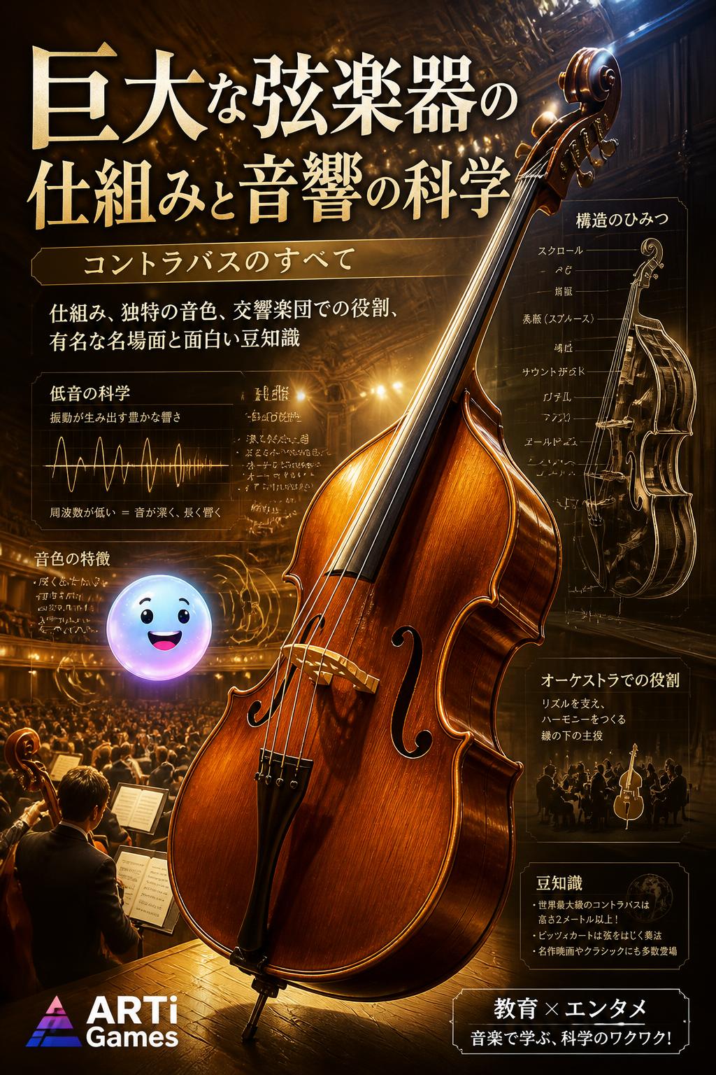 巨大な弦楽器の仕組みと音響の科学