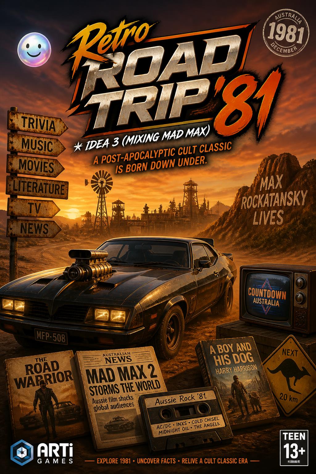 Retro Road Trip '81
    *   *Idea 3 (Mixing Mad Max