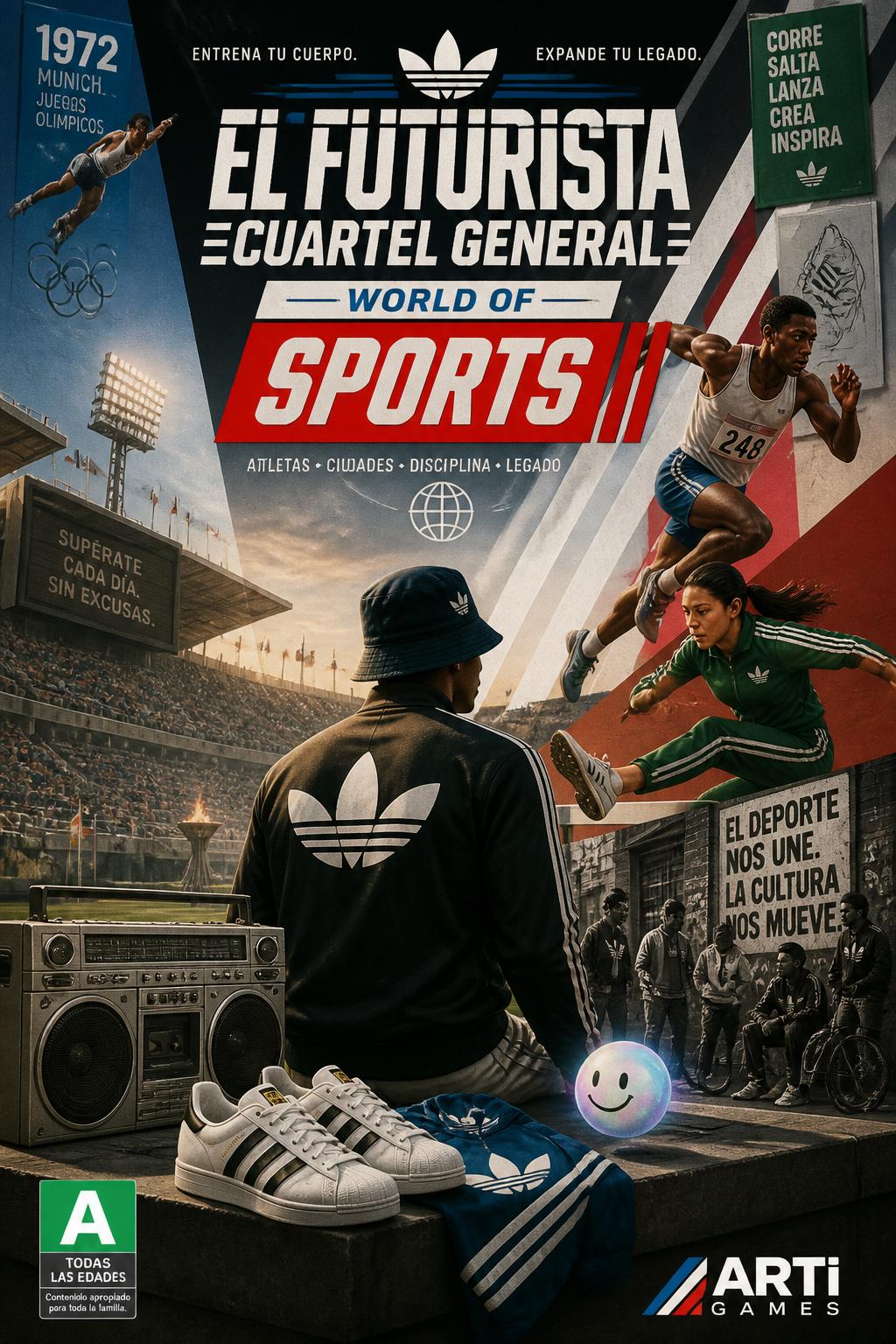 El futurista cuartel general World of Sports