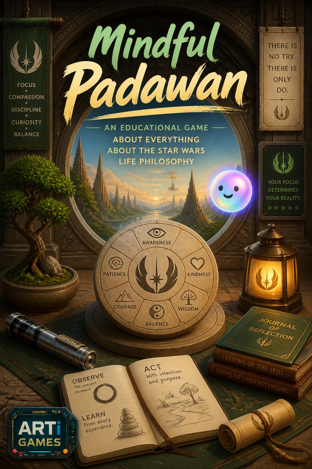3 words).
        *   Mindful Padawan (2 words, clear,