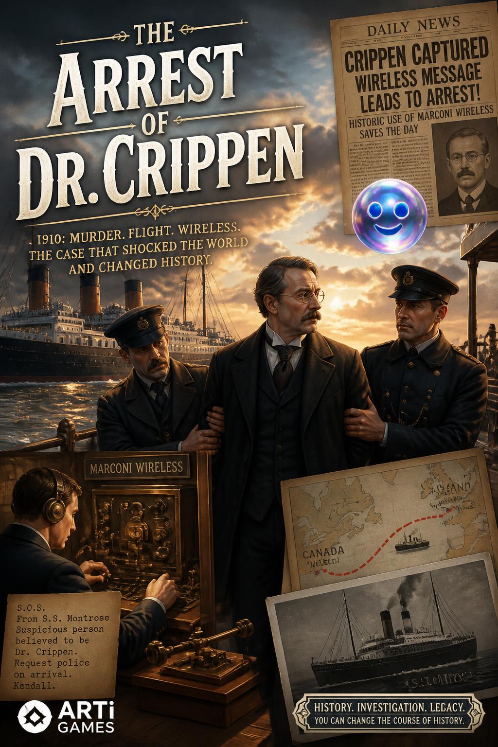 The arrest of Dr. Crippen