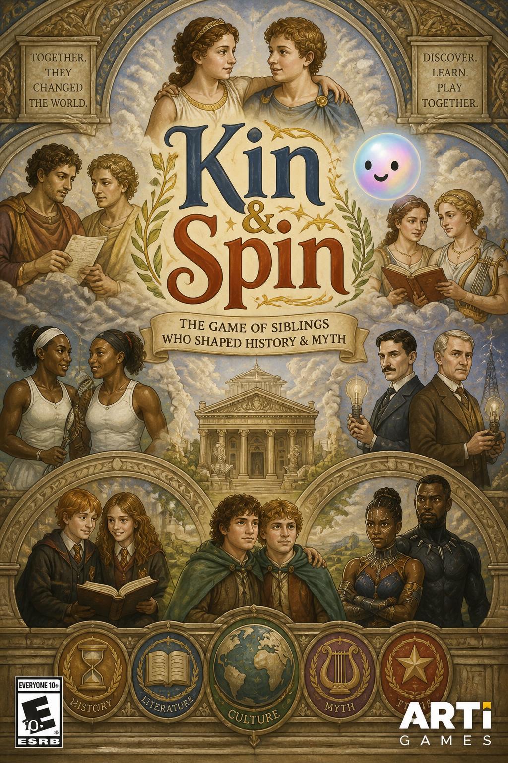 Playful, Inviting, Toy-like):**
    *   *Kin & Spin*: Very