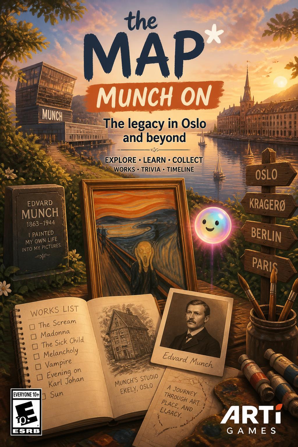 the Map* (4 words) - Playful, punny (Munch on