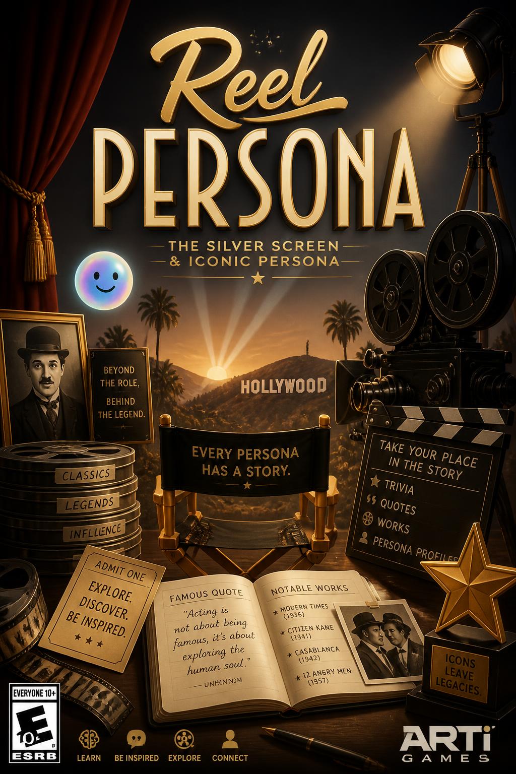 Persona* (A bit dry)
* *Reel Persona* (Good pun)