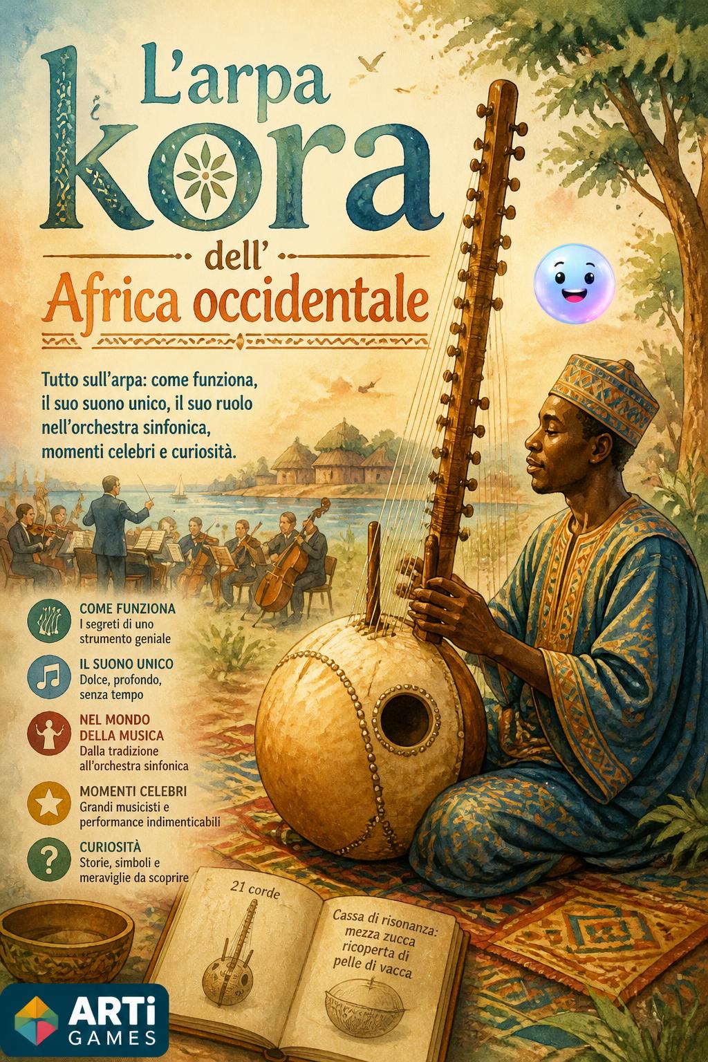 L'arpa kora dell'Africa occidentale