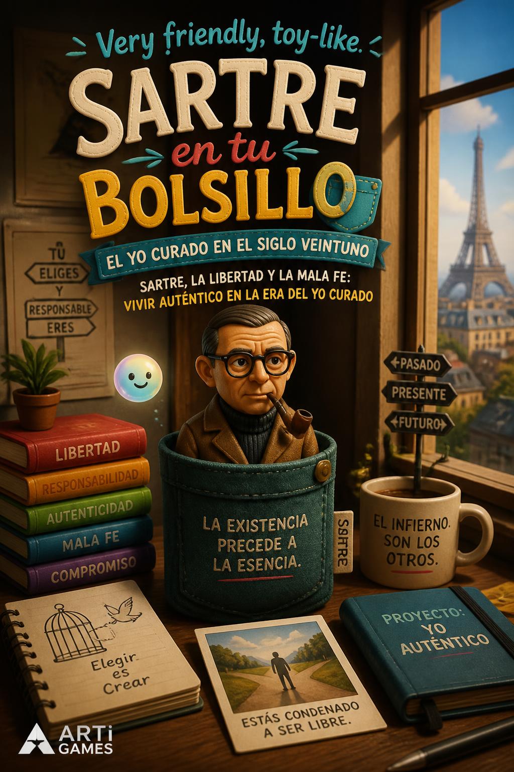 Very friendly, toy-like.
* Sartre en tu Bolsillo