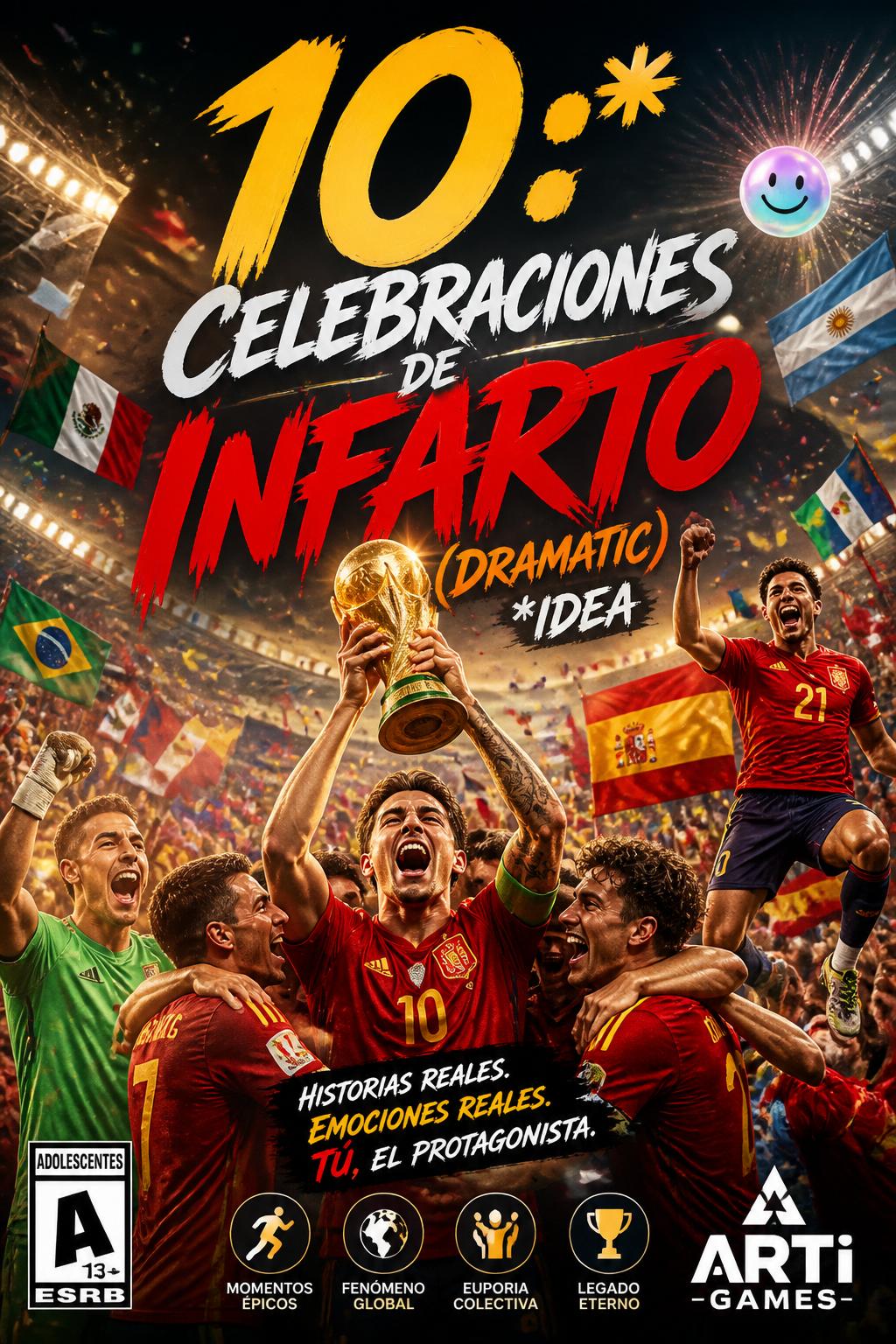 10:* Celebraciones de Infarto (Dramatic)
* *Idea