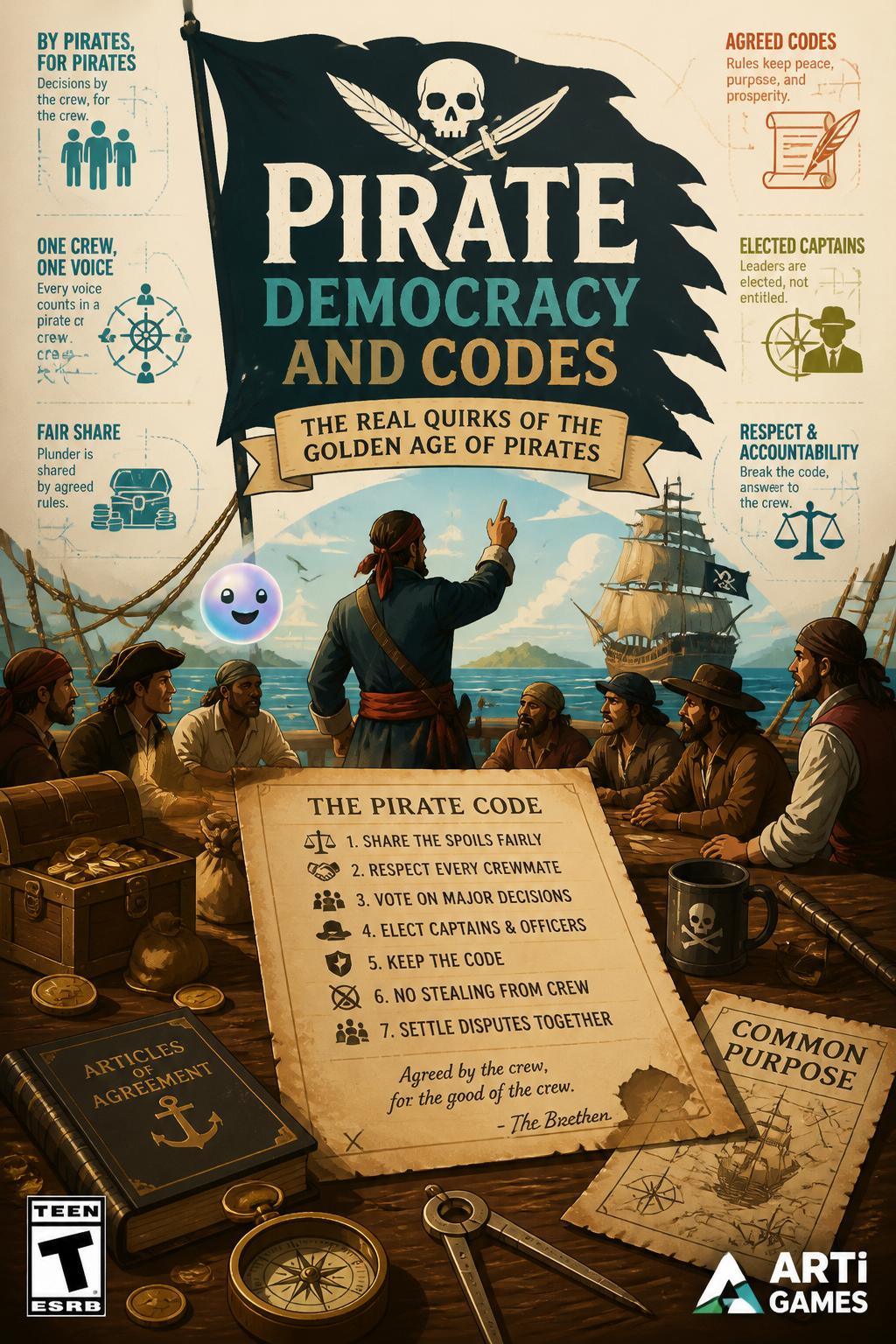 Pirate democracy and codes