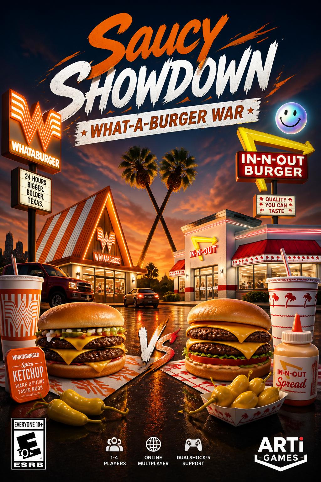Saucy Showdown
* What-A-Burger War