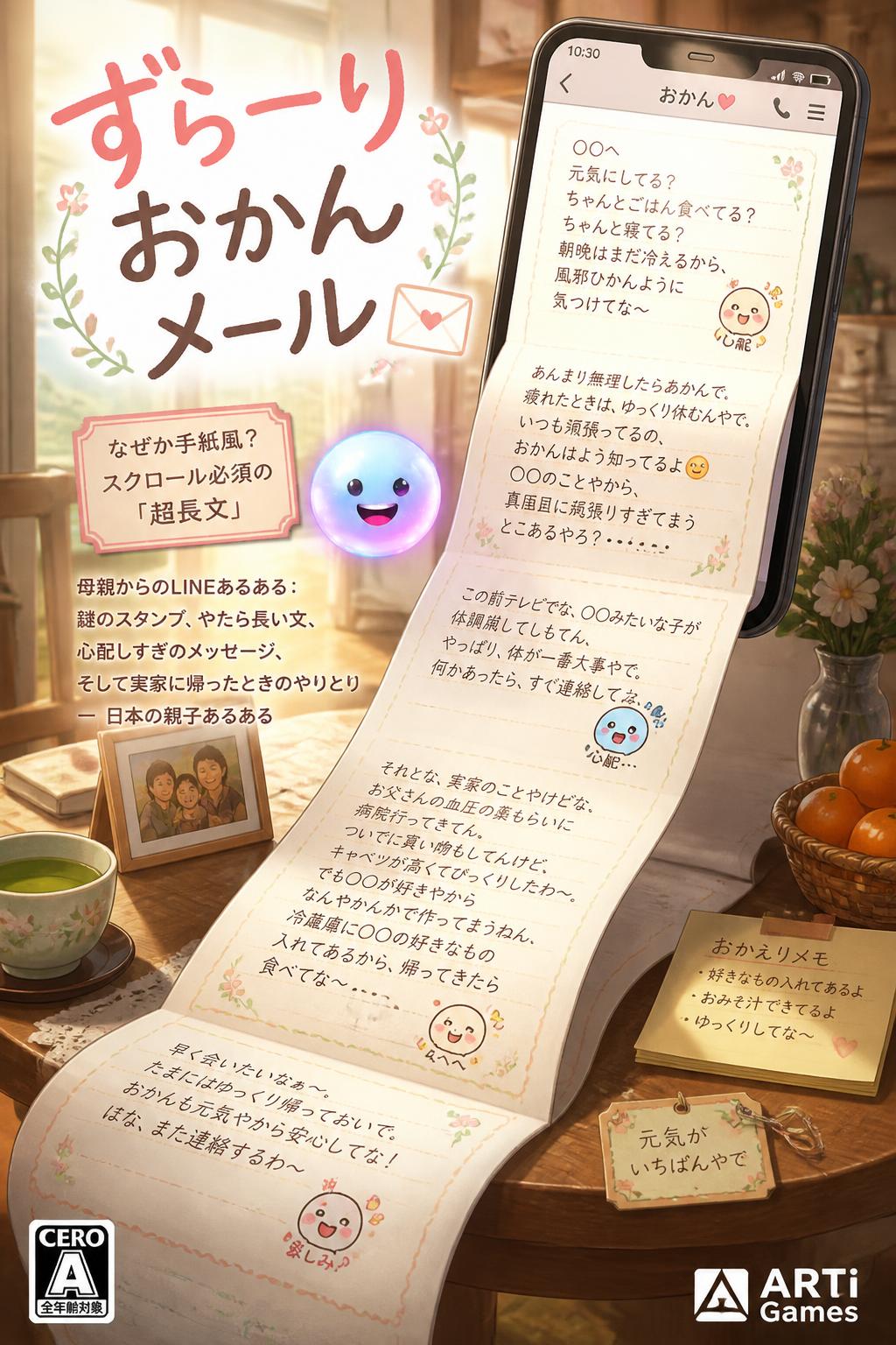 ずらーりおかんメール
