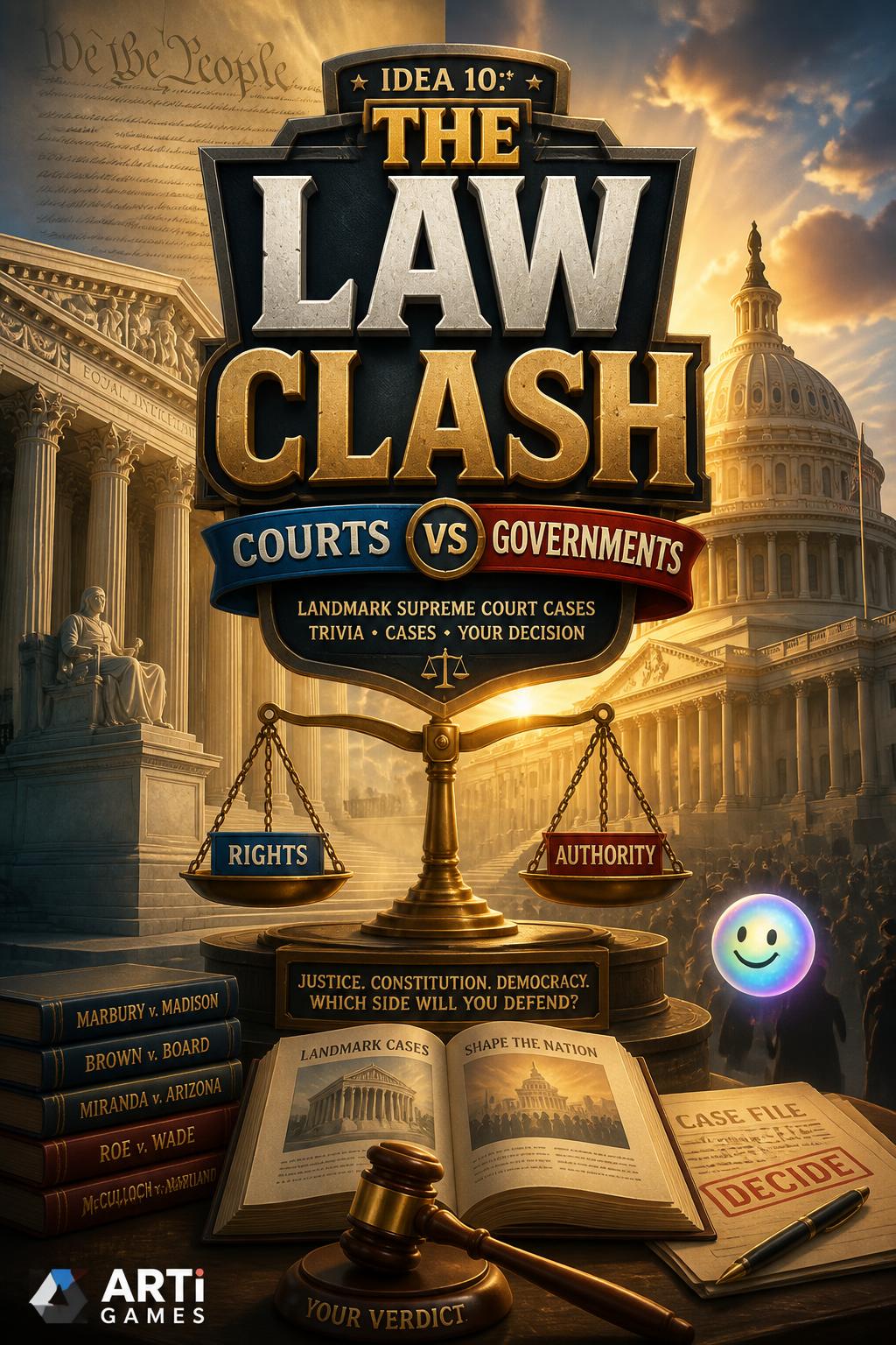Idea 10:* The Law Clash (A bit console-gamey).