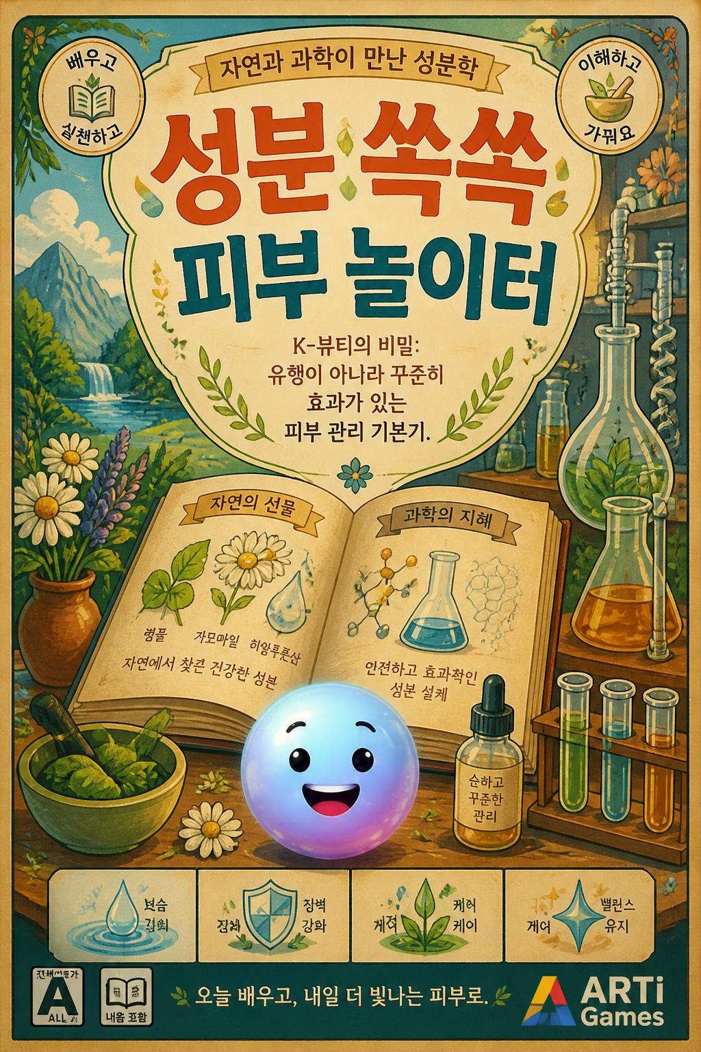 성분 쏙쏙 피부 놀이터