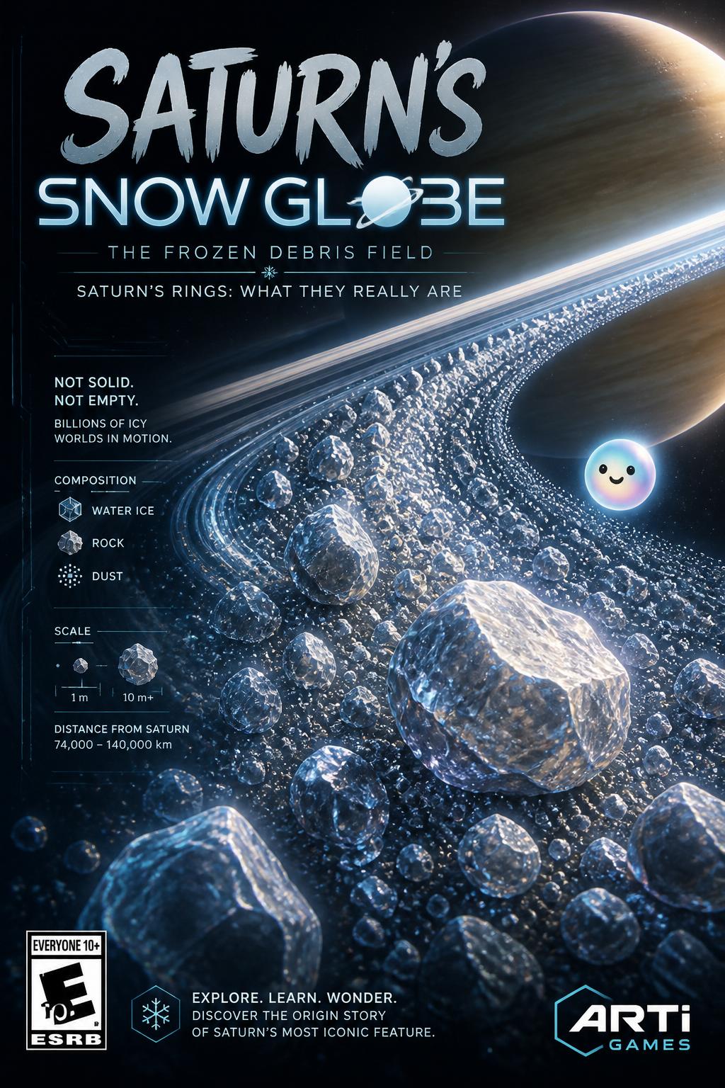 Saturn's Snow Globe