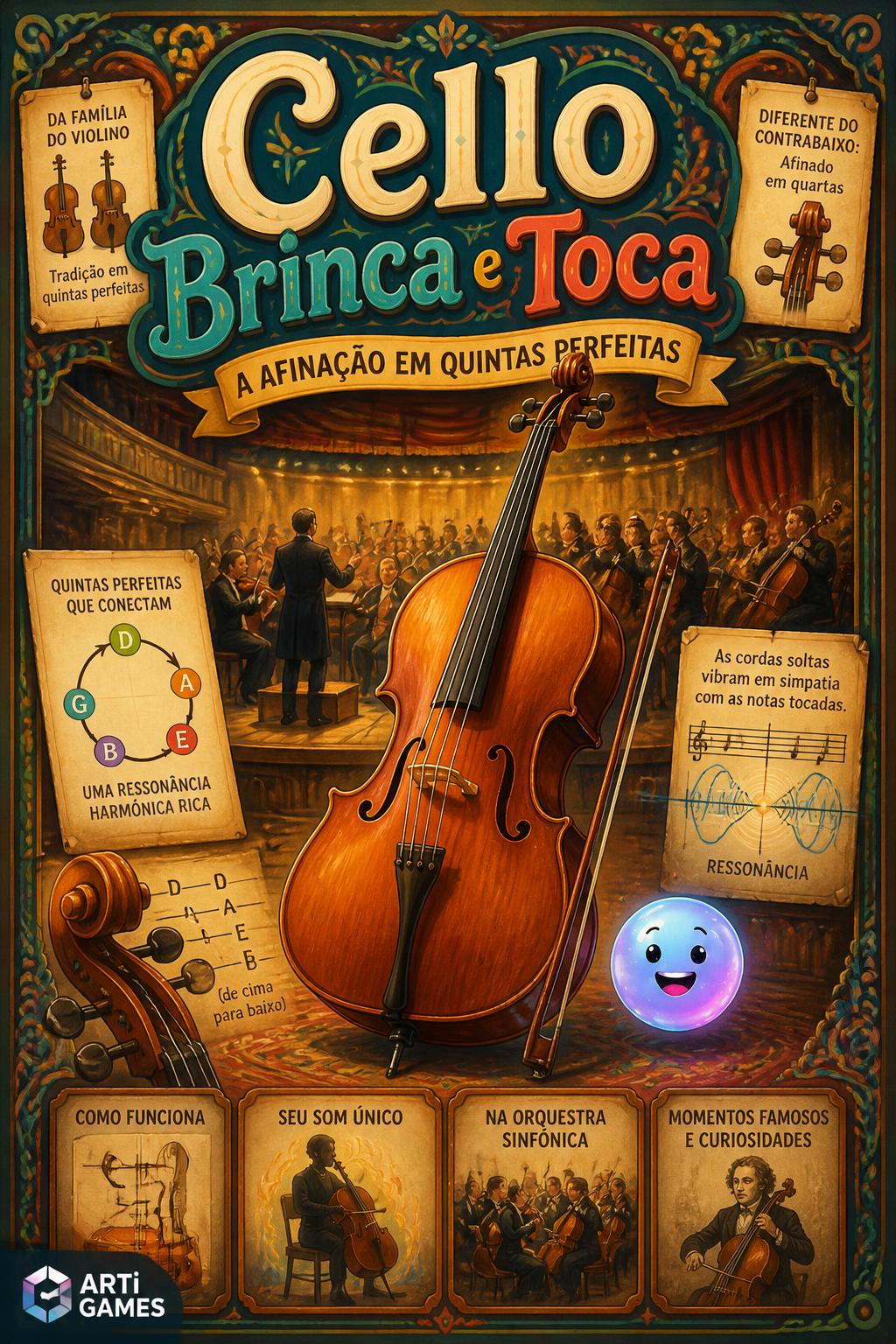 *   *Cello Brinca e Toca* (4 words)
    *