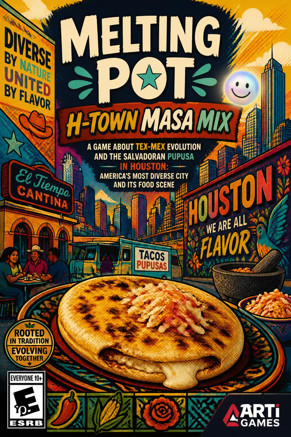 Melting pot, 3 words)
* H-Town Masa Mix (3 words