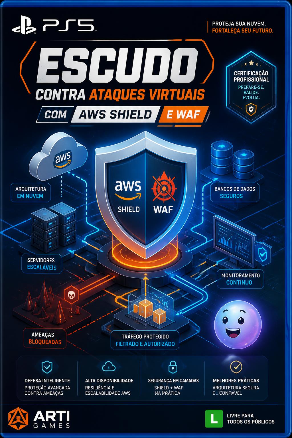 Escudo contra ataques virtuais com AWS Shield e WAF